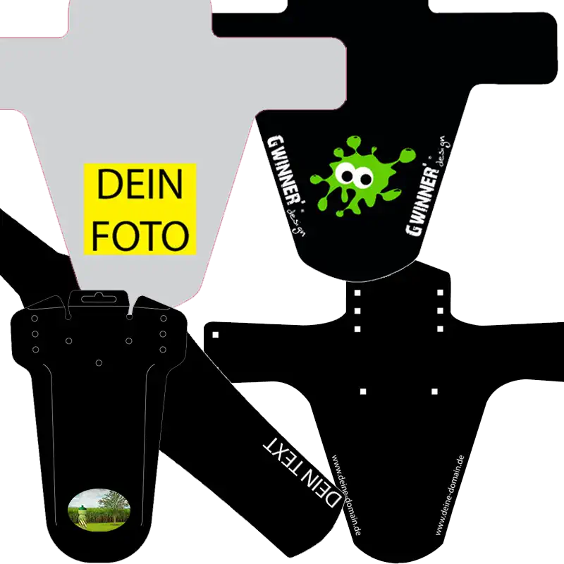 Individuell bedruckter Fahrrad-Mudguard mit Logo