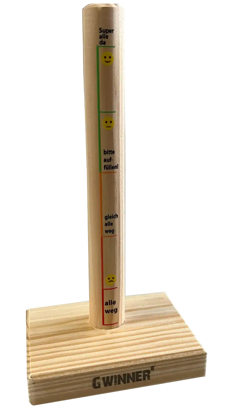 Holzdisplay für Mini-Klingeln